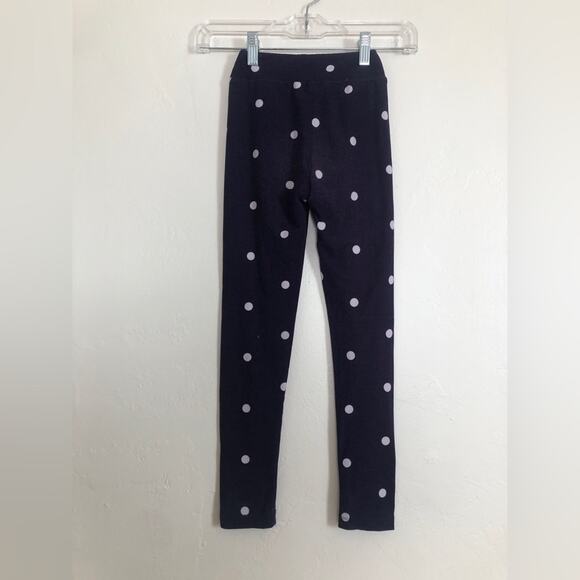 ❤️5/$25 SALE LuLaRoe Kid's Purple Polka Dot Stretch Soft Leggings Pants - Picture 7 of 8